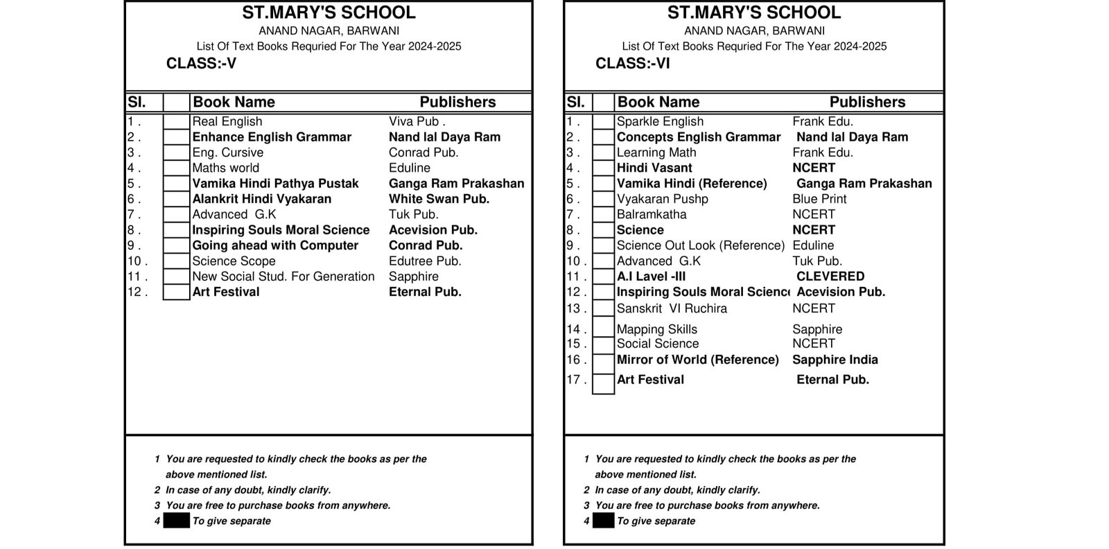 Book List